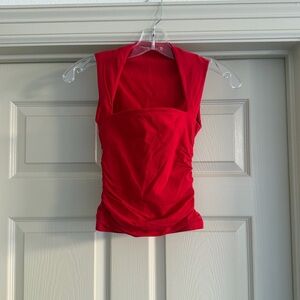 Abercrombie & Fitch Red Ava Top